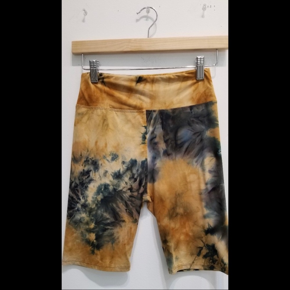 Tie Dye High Waisted Biker Shorts
